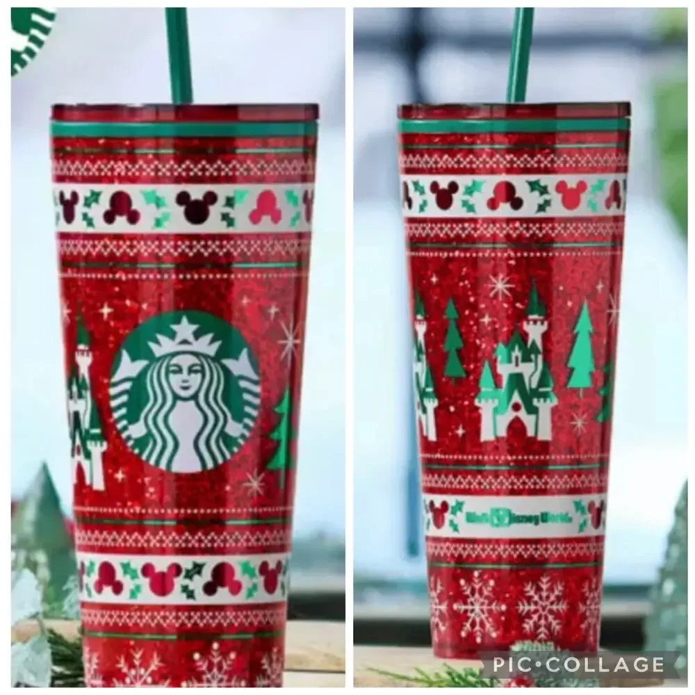 Disney Starbucks Christmas Tumbler Cup - Picture 1 of 6